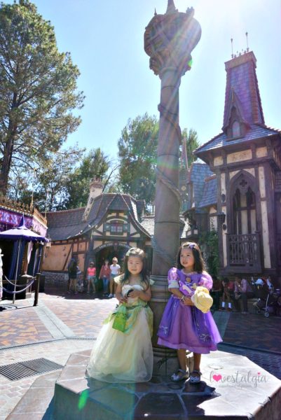 Rapunzel's Tower Fantasy Faire Disneyland best place to take pictures Instagram