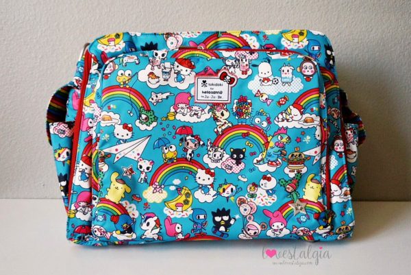 JuJuBe Rainbow Dreams Tokidoki Sanrio Hello Kitty Diaper Bag Be Prepared