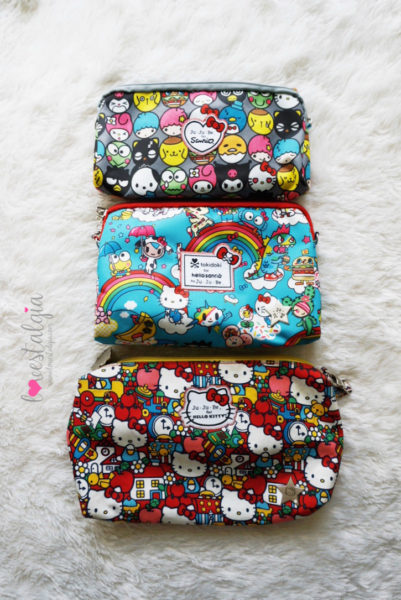 JuJuBe Rainbow Dreams Tokidoki Sanrio Hello Kitty Diaper Bags BeSet Tick Tock Be Quick Hello Friends