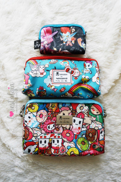 JuJuBe Rainbow Dreams Tokidoki Sanrio Hello Kitty Diaper Bags BeSet TokiPops World of Warcraft Cute But Deadly