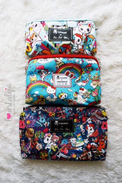 JuJuBe Rainbow Dreams Tokidoki Sanrio Hello Kitty Diaper Bags BeSet Unikiki 2.0 Sea Punk