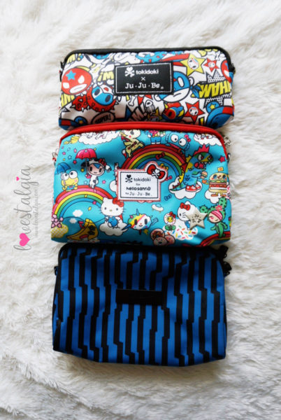 JuJuBe Rainbow Dreams Tokidoki Sanrio Hello Kitty Diaper Bags BeSet Sweet Victory Electric Black