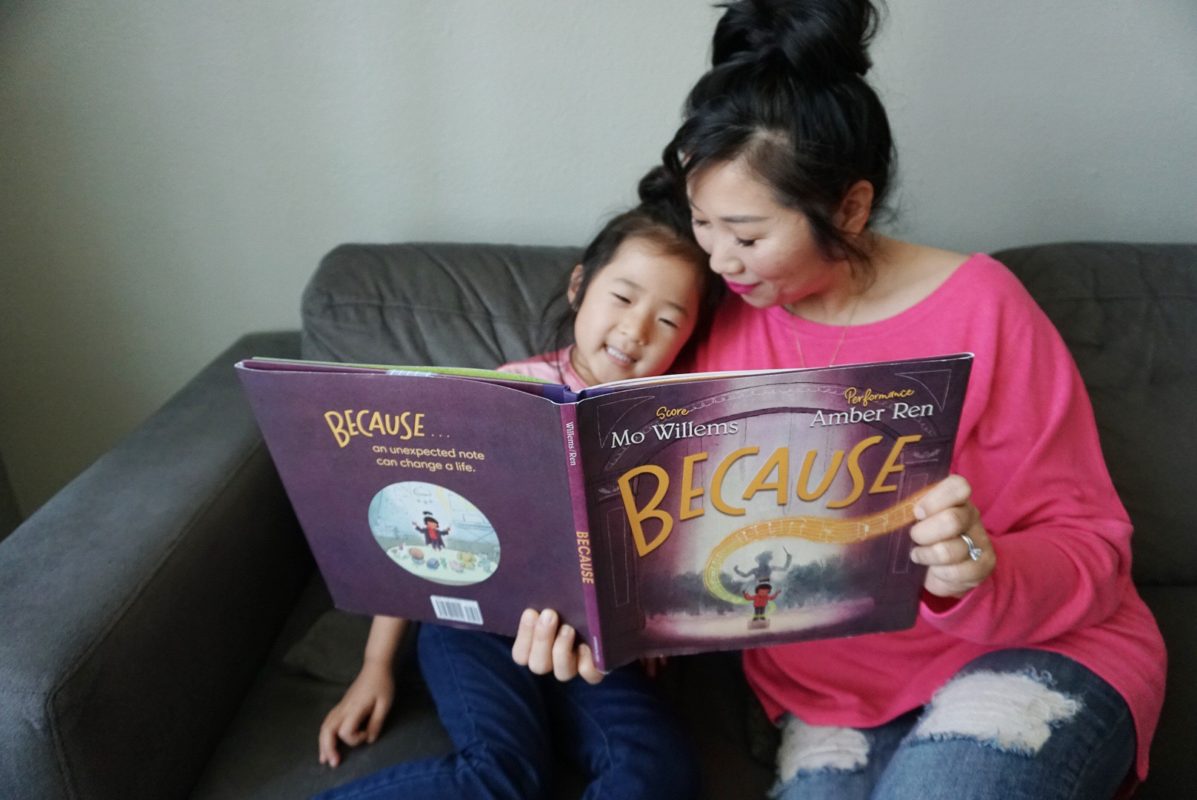 thumbnail image 2 of Because - Hardcover By Mo Willems, Illustrated By Amber Ren - GOOD 2 of 6