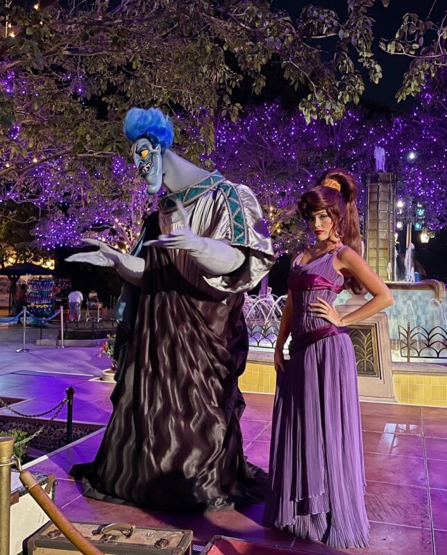 oogie boogie bash, disney california adventure, halloween party, disneyland, hades, meg